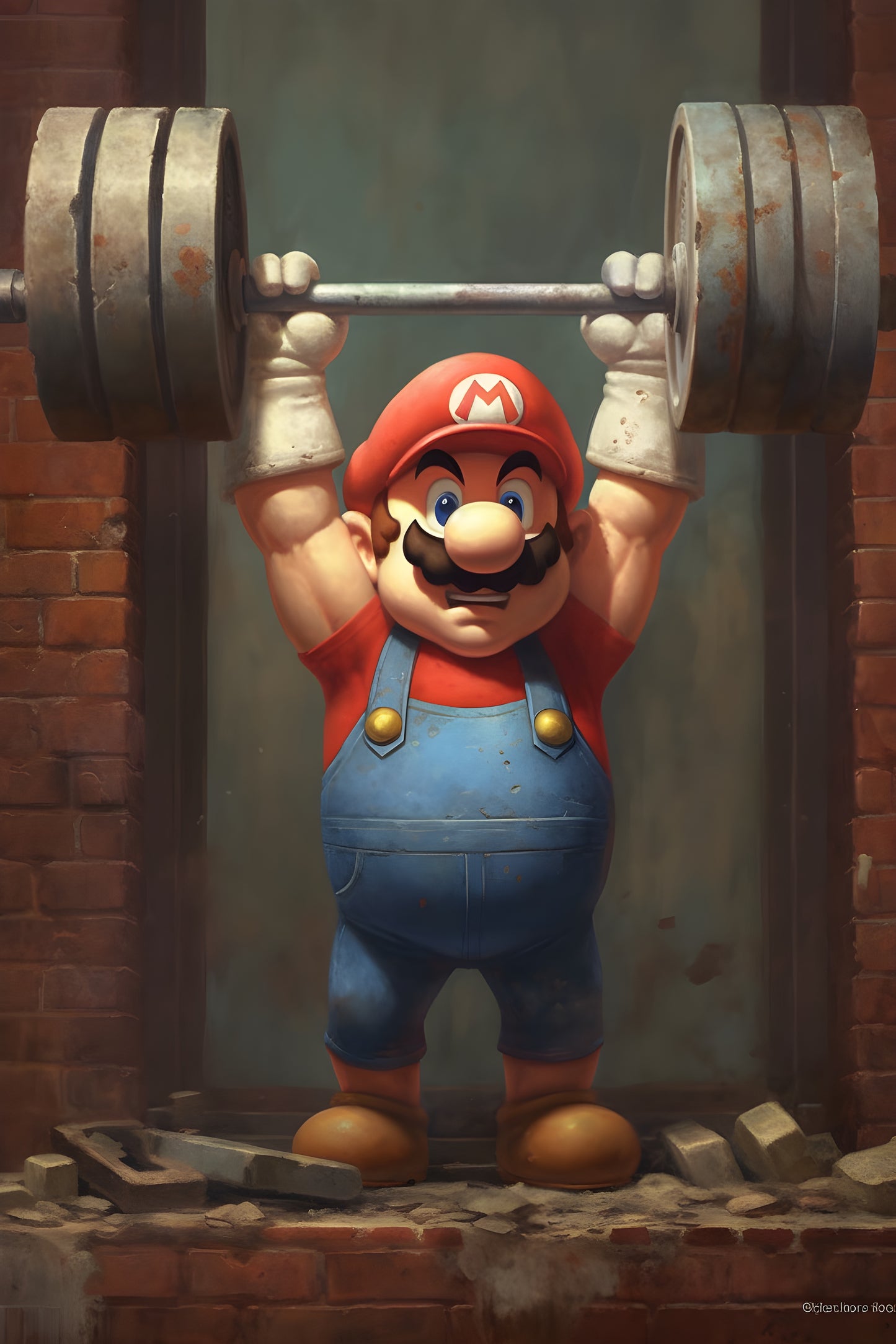 Super Mario 2 Digital Art Gaming Poster