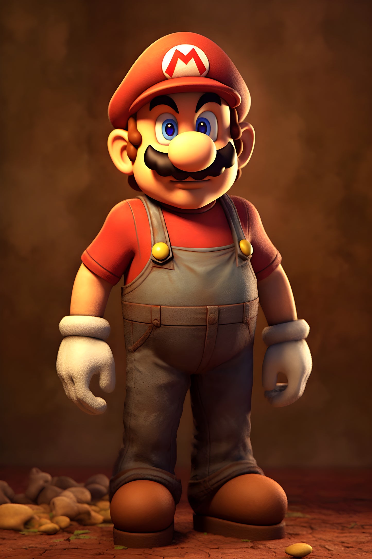 Super Mario 4 Digital Art Gaming Poster