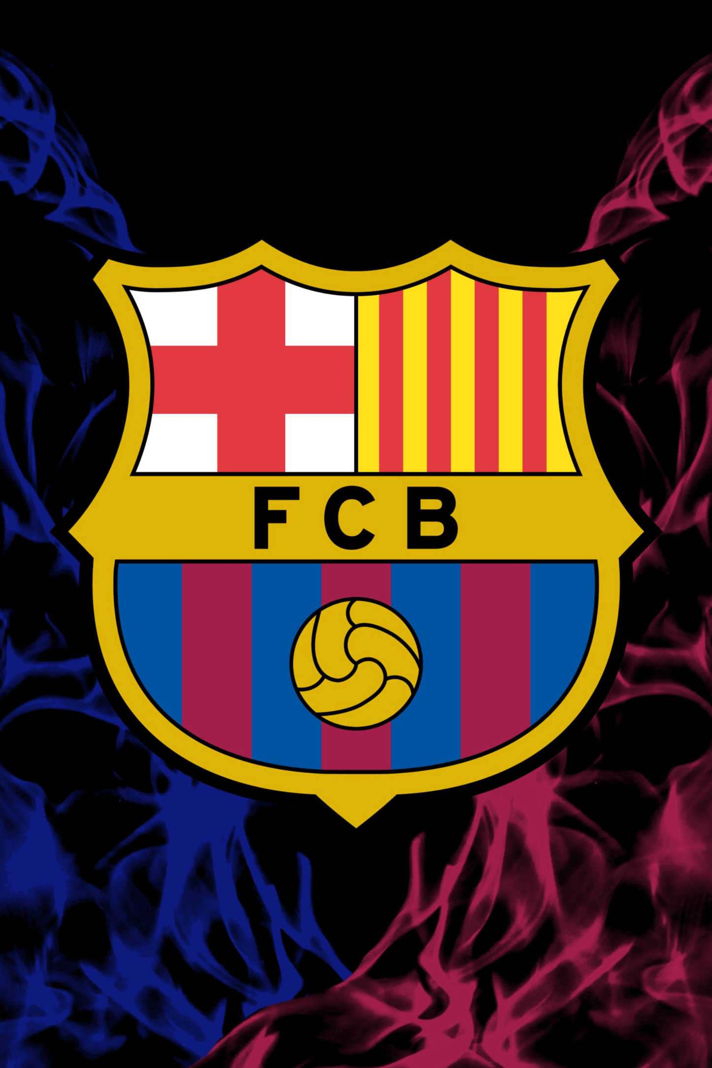 Barcelona Emblem 1 Digital Art Football Poster