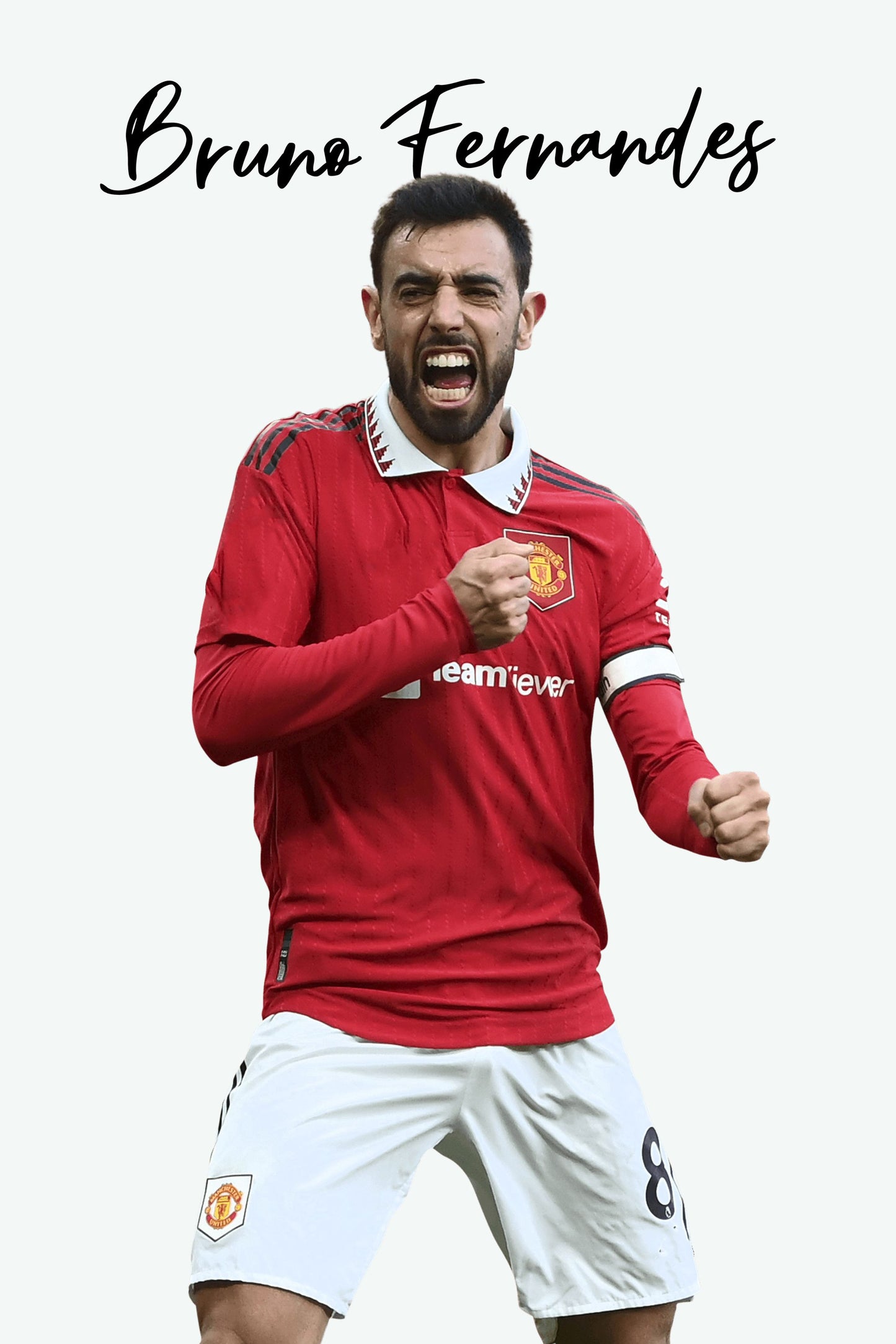 Bruno Fernandes - Man Utd 1 Digital Art Football Poster
