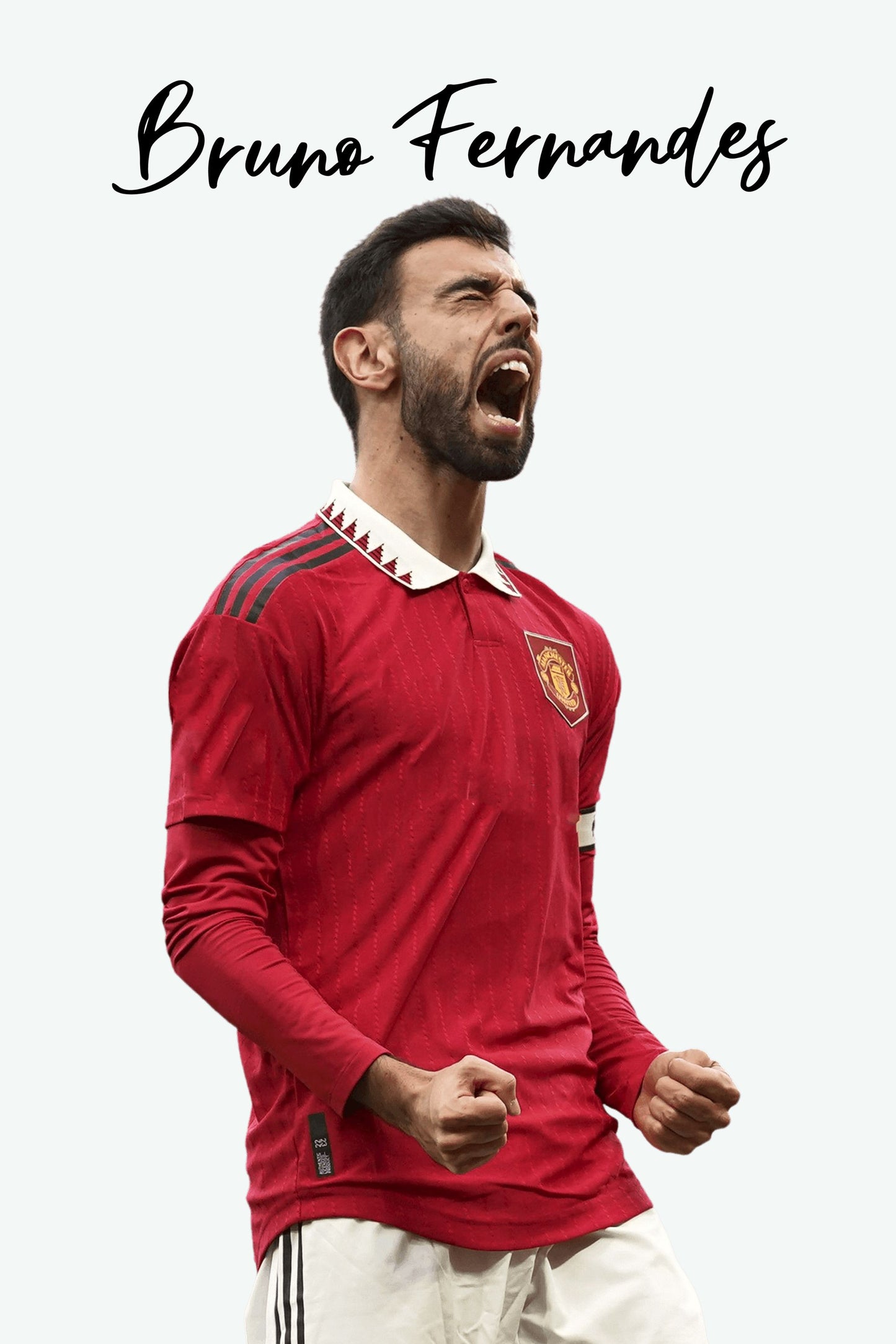 Bruno Fernandes - Man Utd 2 Digital Art Football Poster