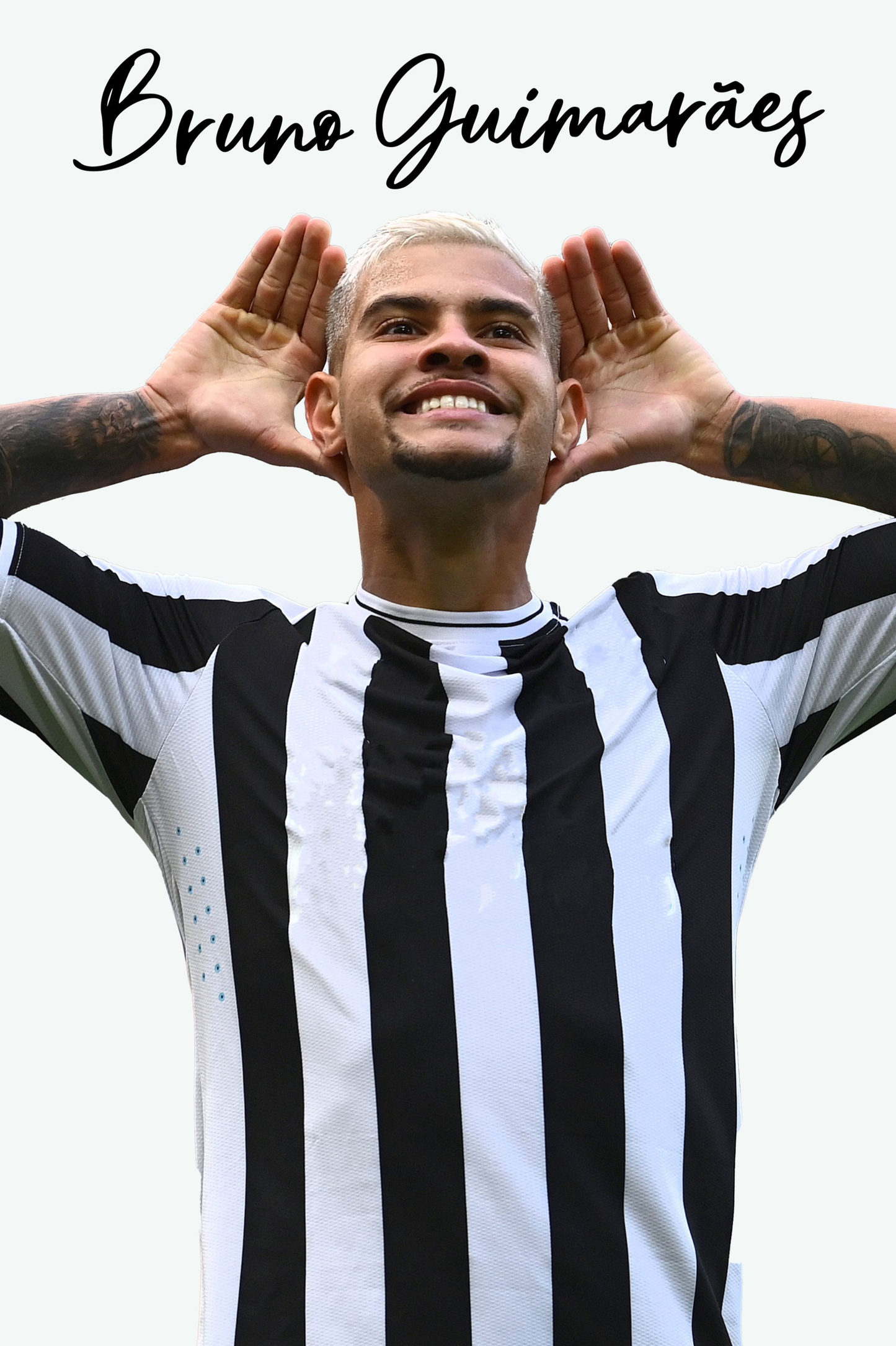 Bruno Guimarães - Newcastle 2 Digital Art Football Poster