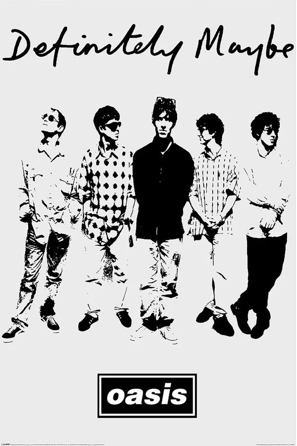 Oasis - Definitely Maybe Band Music Poster