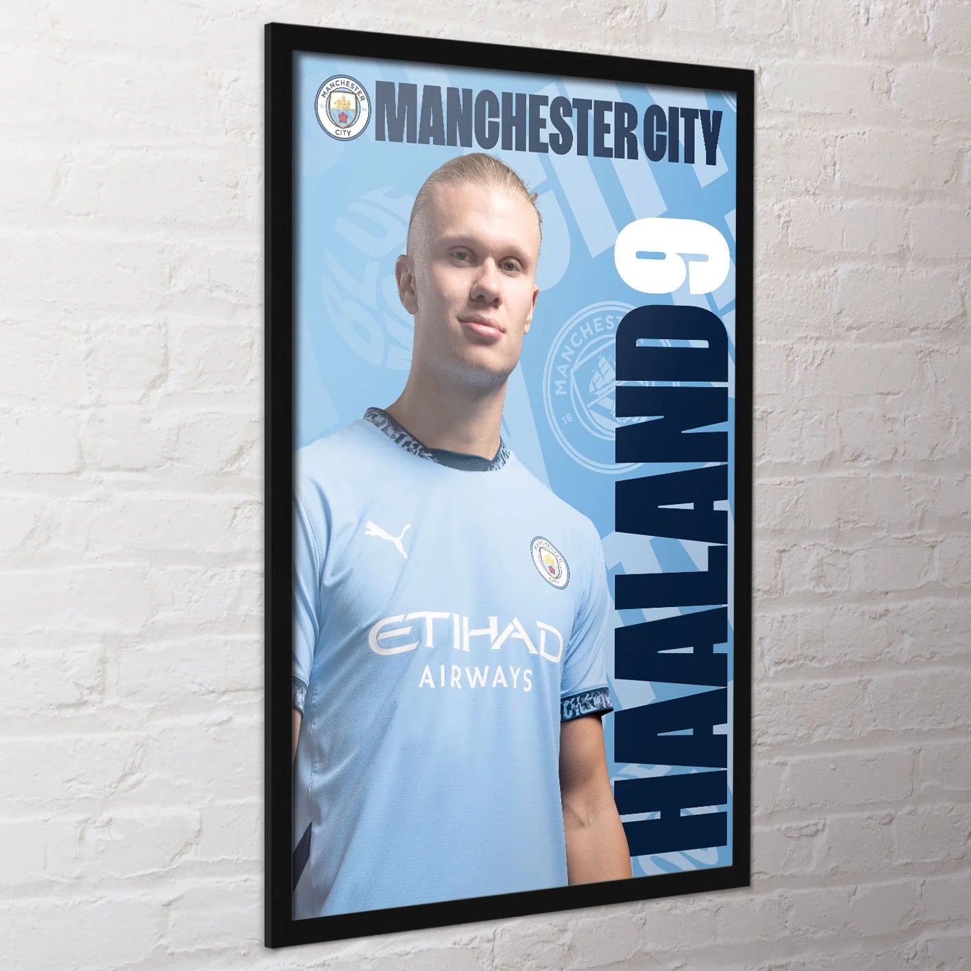 Haaland 9 Man City - Football Poster