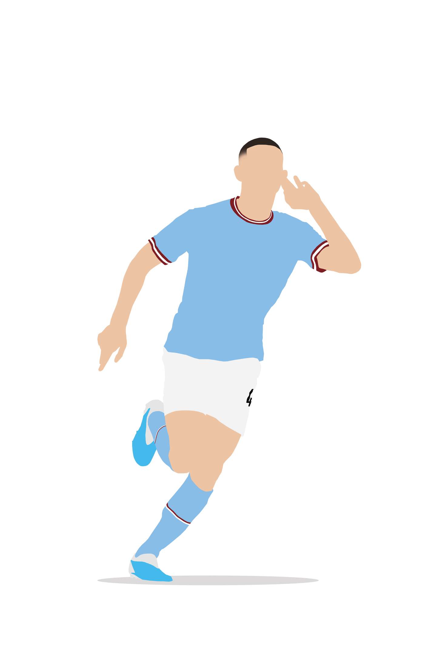 Phil Foden - Man City 1 Digital Art Football Poster