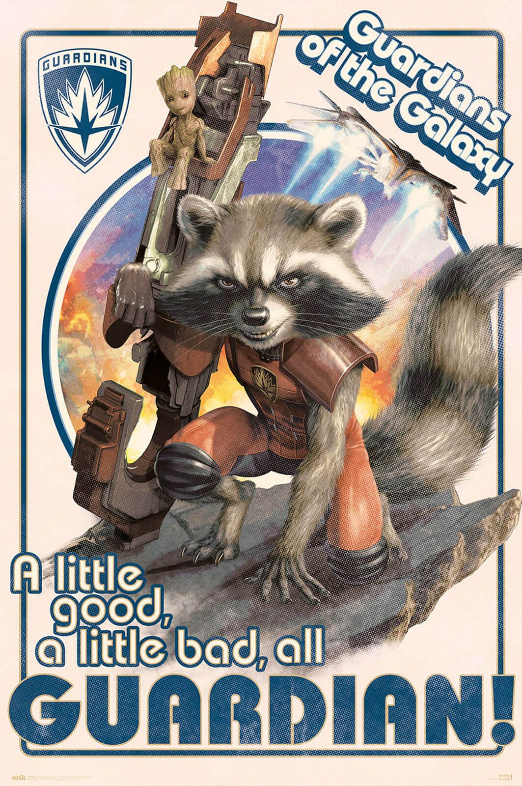 Marvel - Guardians of the Galaxy Poster - Rocket & Baby Groot
