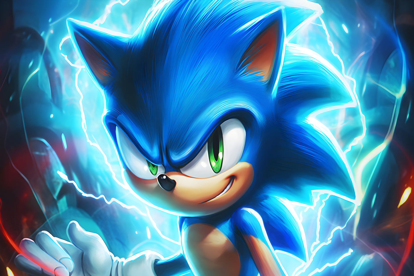 Sonic the Hedgehog 4 Digital Art Gaming Poster