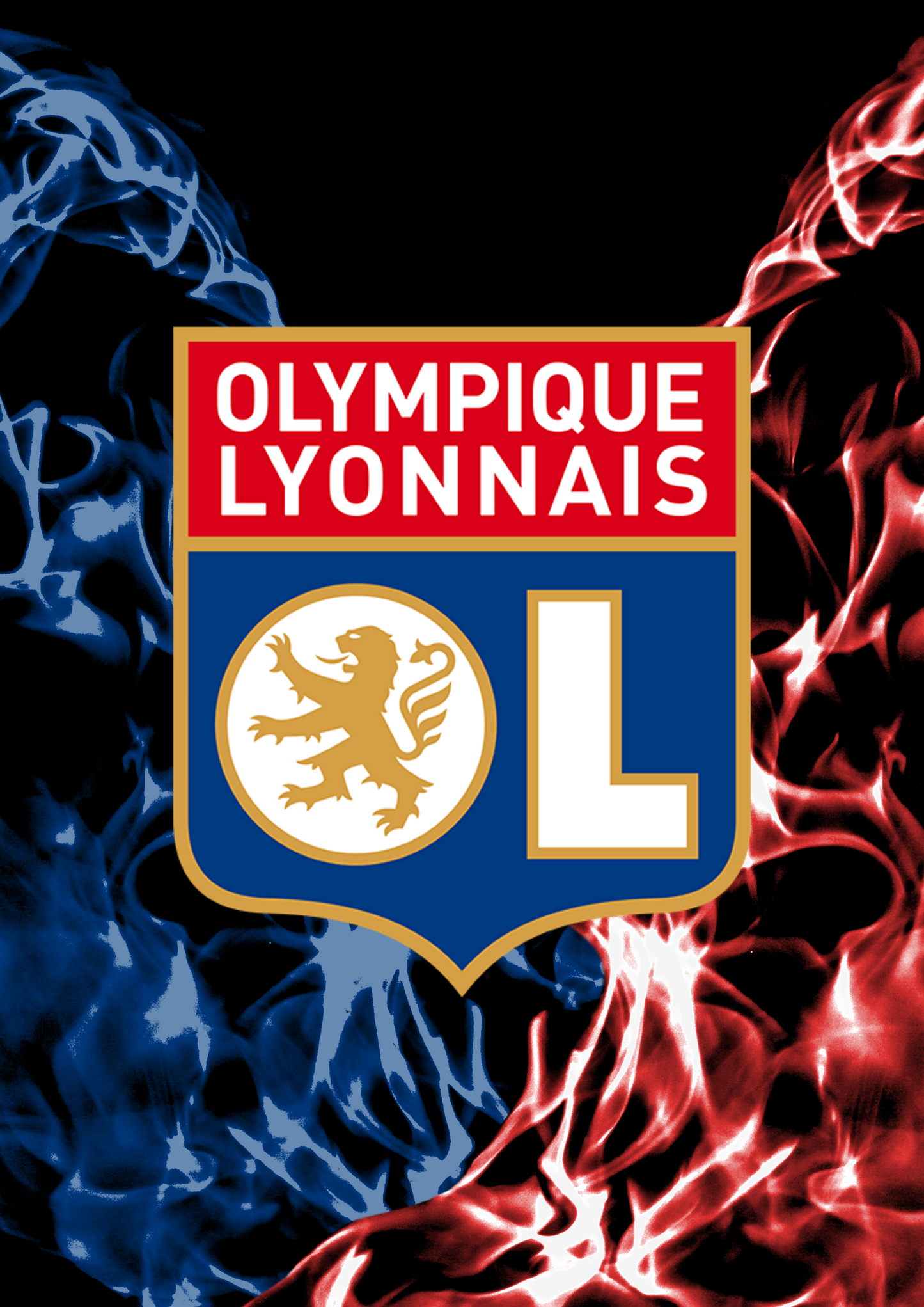 Olympique Lyonnais Emblem - Football Poster