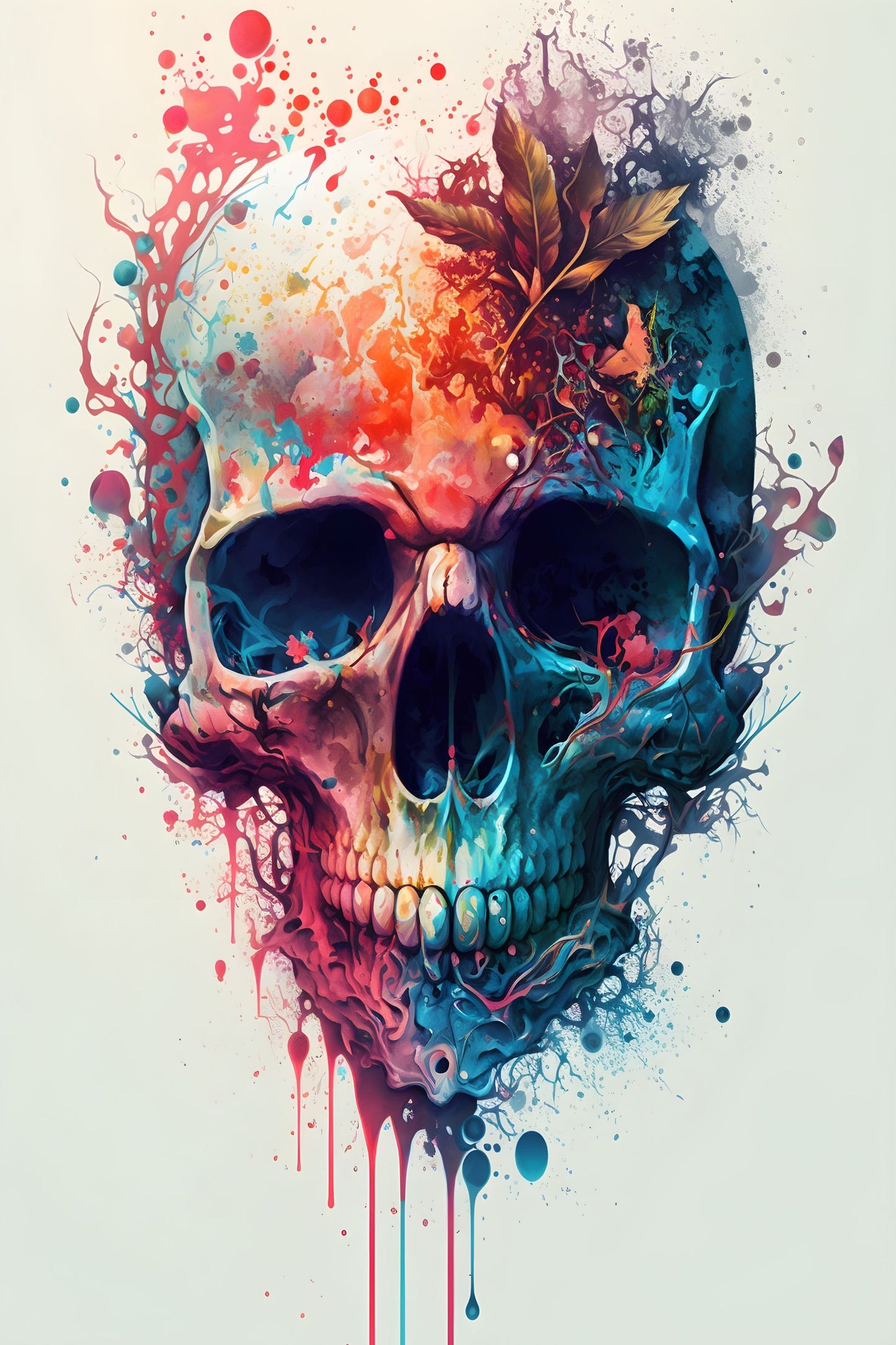 Skull 26 Digital Art Poster