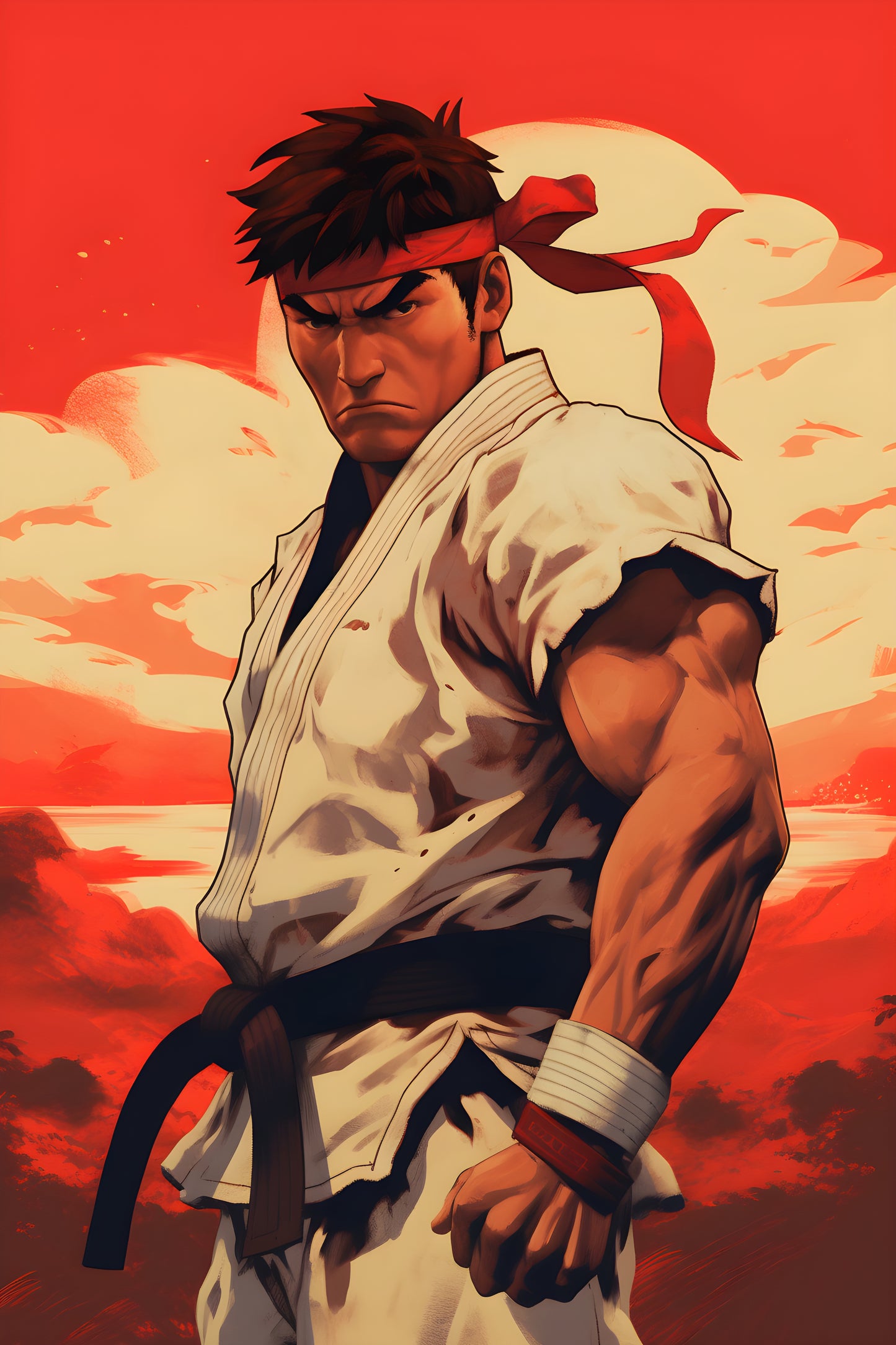 Street Fighter 6 Digital Art Gaming Poster