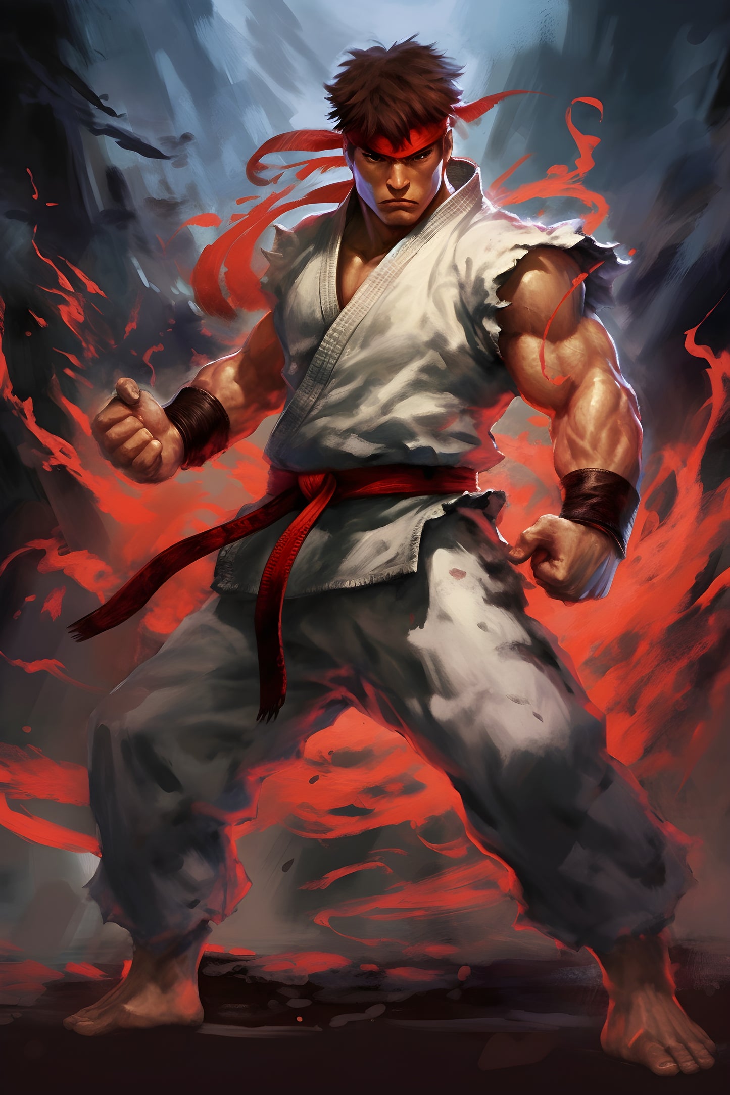 Street Fighter 3 Digital Art Gaming Poster