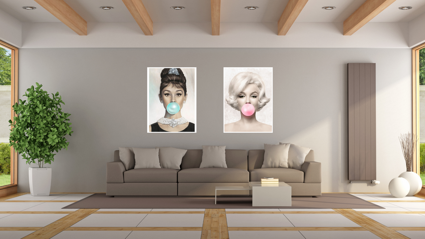 Audrey Hepburn - Bubblegum Poster - egoamo.co.za
