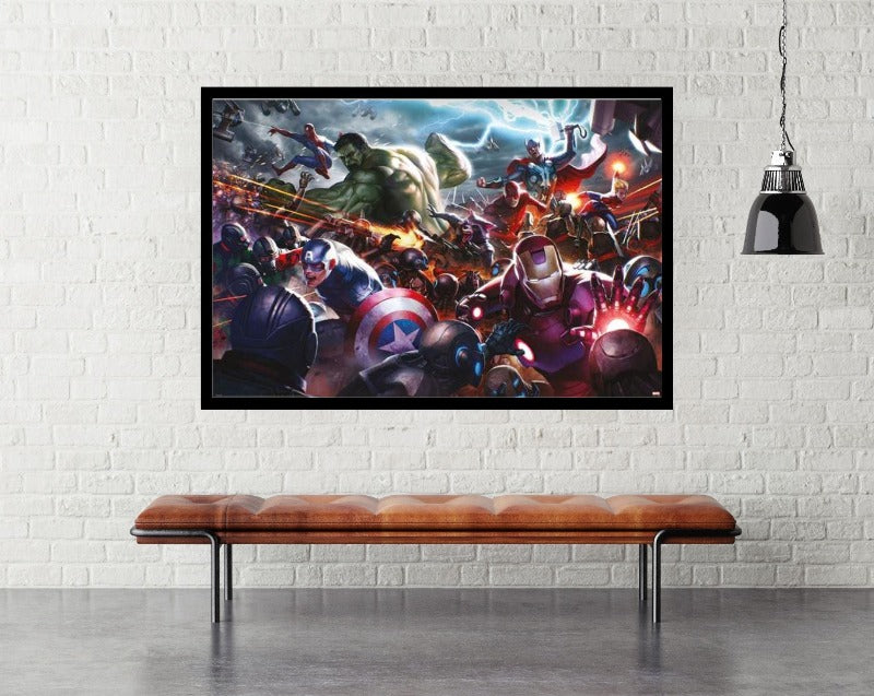 Marvel Future Fight (Heroes Assault) - room mockup - egoamo posters