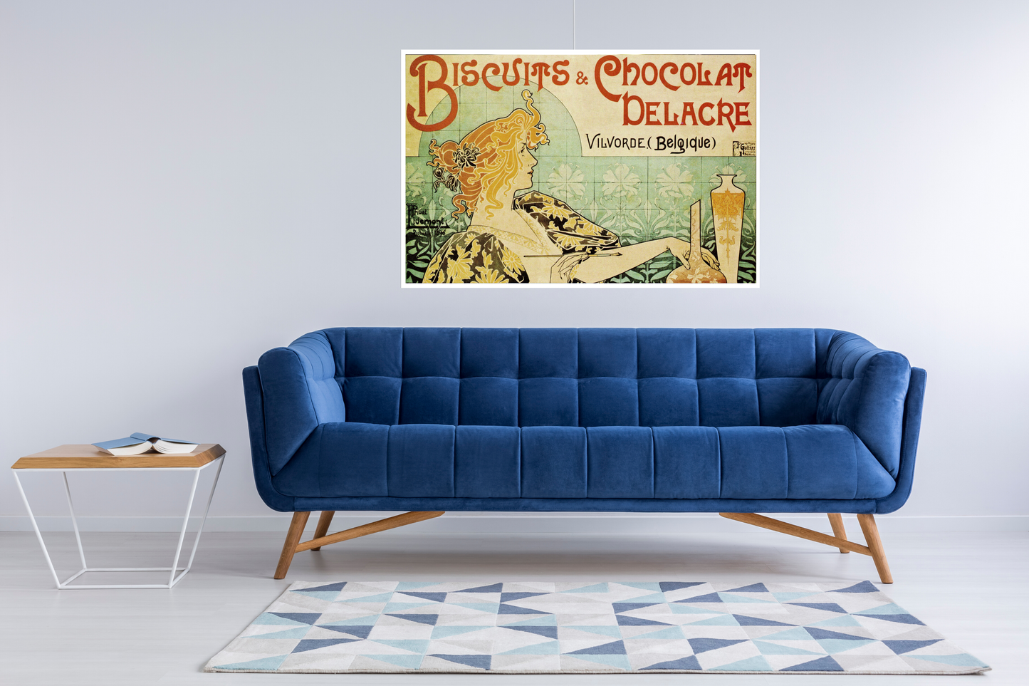 “Biscuits & Chocolat Delacre” by Henri Privat-Livemont - Art Nouveau Poster - egoamo.co.za