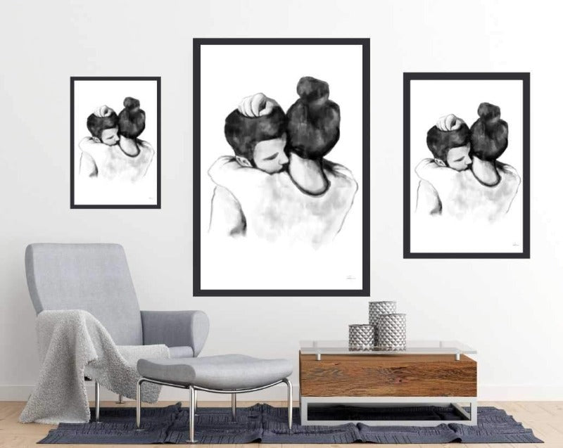 Comfort - room mockup - egoamo posters