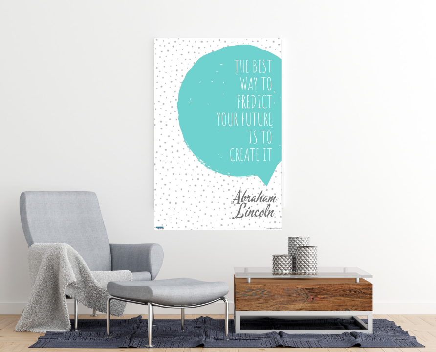 EgoAmo Original - Abraham Lincoln Motivational Quote Poster - egoamo.co.za