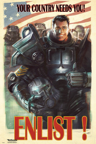 Fallout 4 - Enlist - Poster - egoamo.co.za