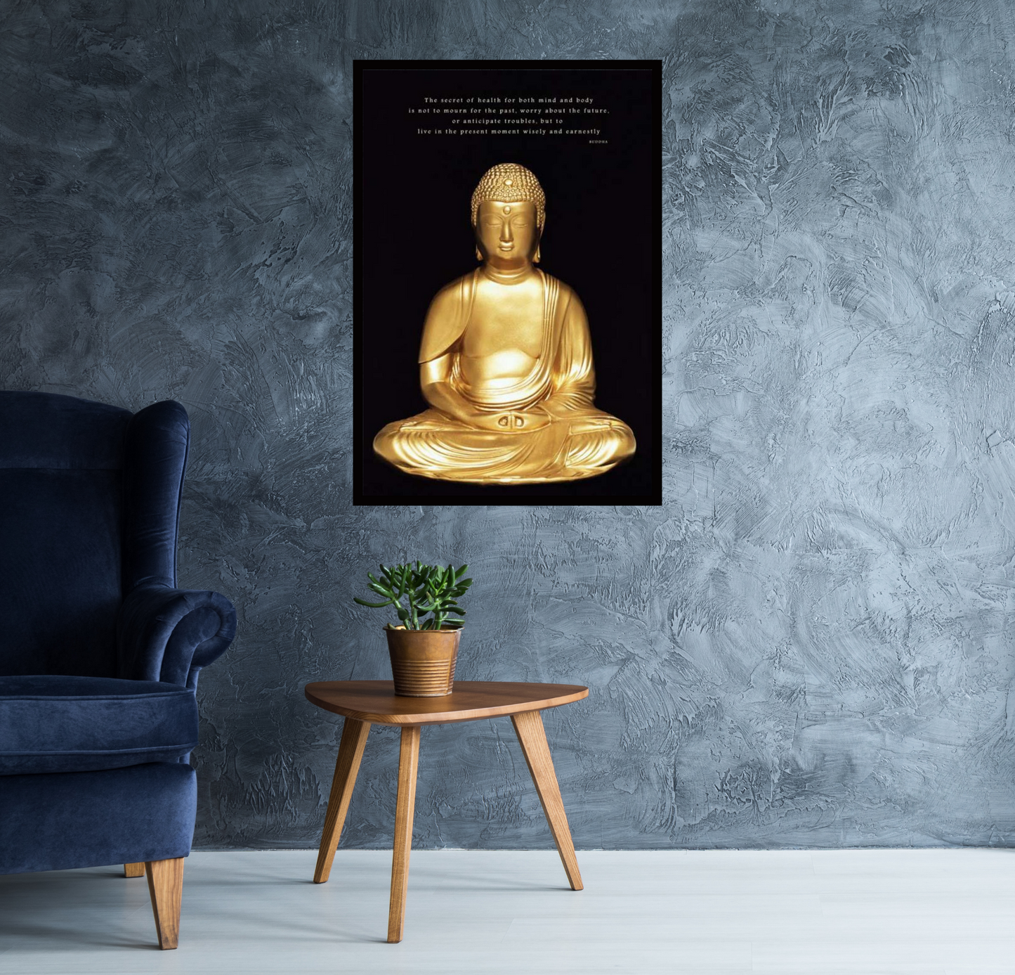 Gold Buddha Quote Poster Egoamo.co.za Posters