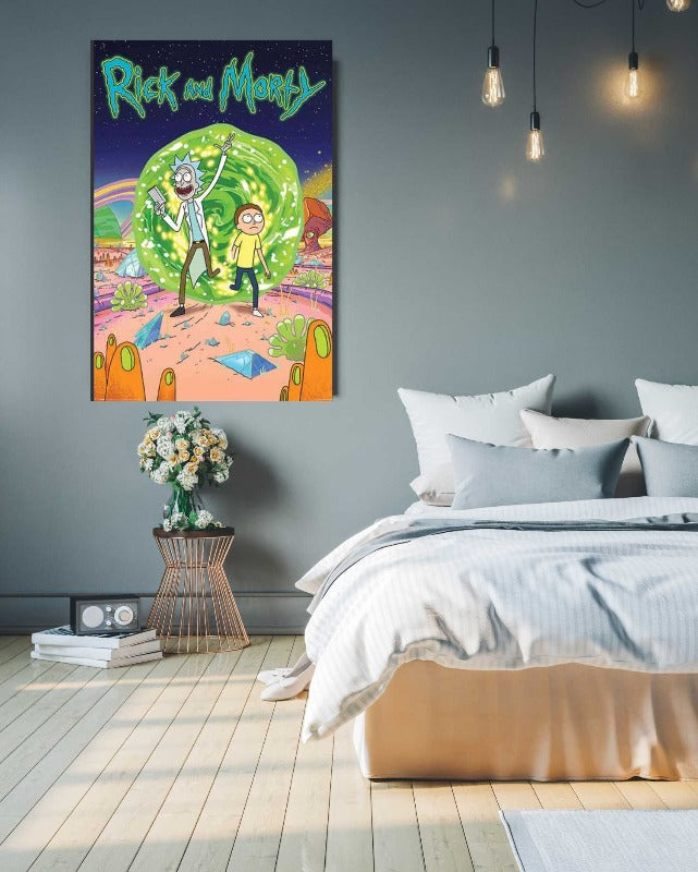 Rick and Morty Portal - room mockup - egoamo posters