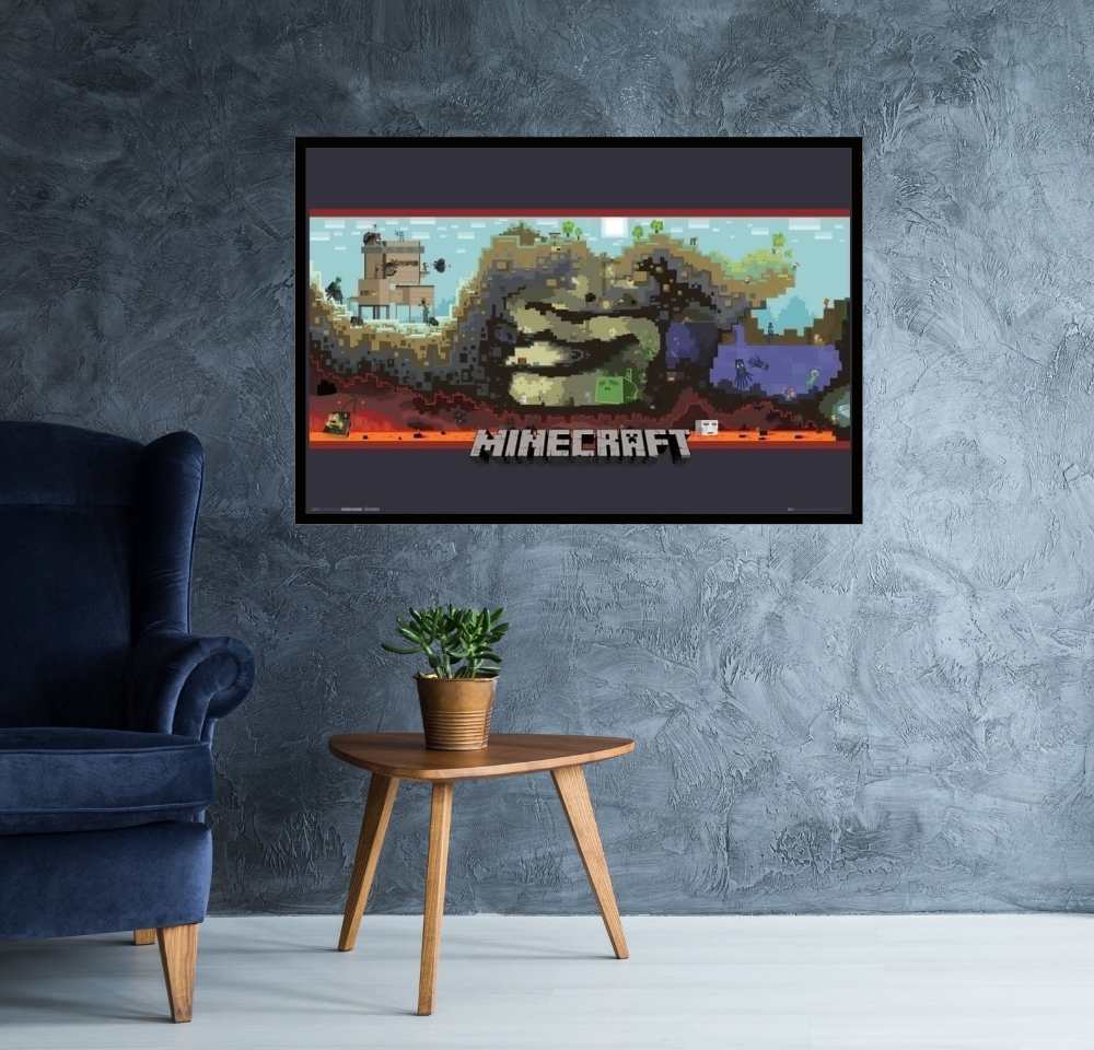 Minecraft Underground World Poster egoamo.co.za Posters