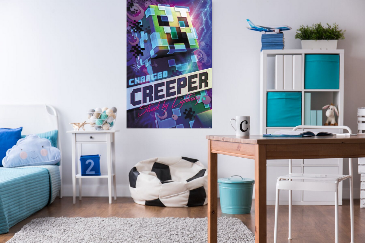Minecraft - Charged Creeper Gaming Poster - egoamo.co.za
