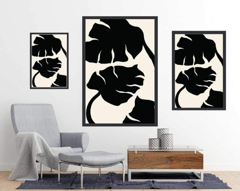 Monsteria Marble Black by Studio - Art Poster - egoamo.co.za
