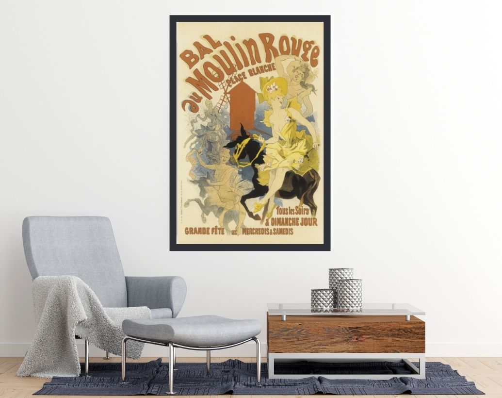 Moulin Rouge vintage art poster room mockup egoamo posters