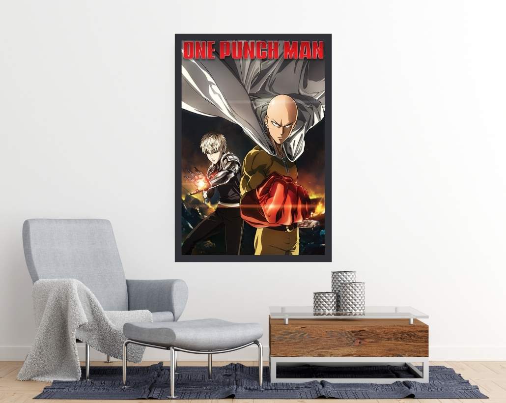 Quadros decorativo anime one punch man capítulo 166 mdf