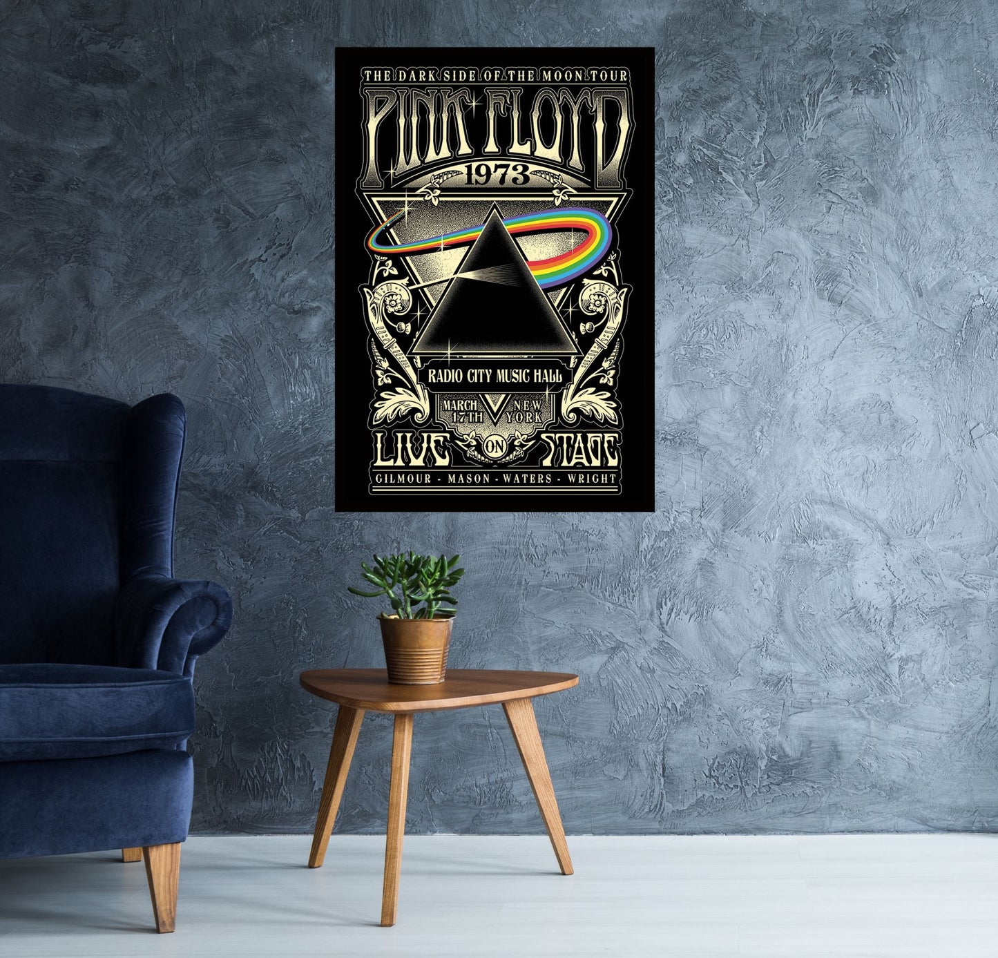 Pink Floyd - 1973 Dark Side of the Moon Tour Poster egoamo.co.za Posters