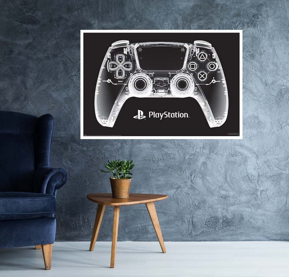 Playstation Controller X ray Gaming Poster Egoamo.co.za Posters