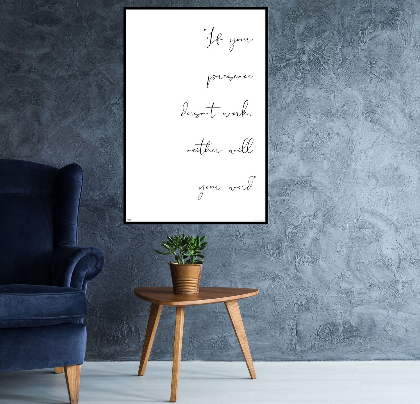 EgoAmo Original - Presence inspirational Poster - egoamo.co.za