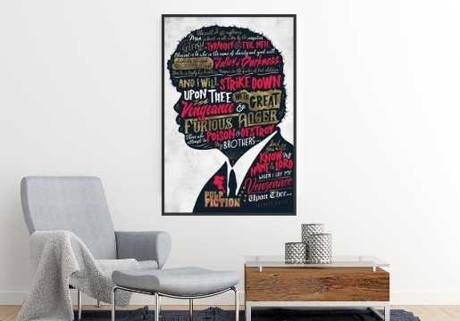Pulp Fiction - Ezekiel 25:17 Poster - egoamo.co.za