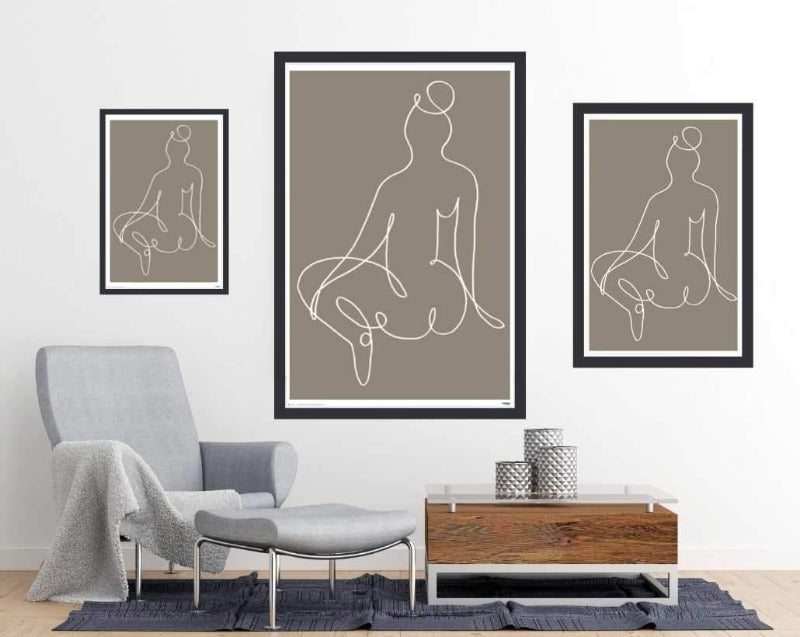 Sitting down - Art Poster - egoamo.co.za