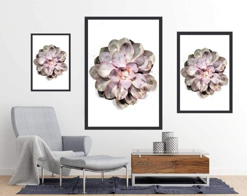 Desert Rose - Room mockup and poster sizes - egoamo posters