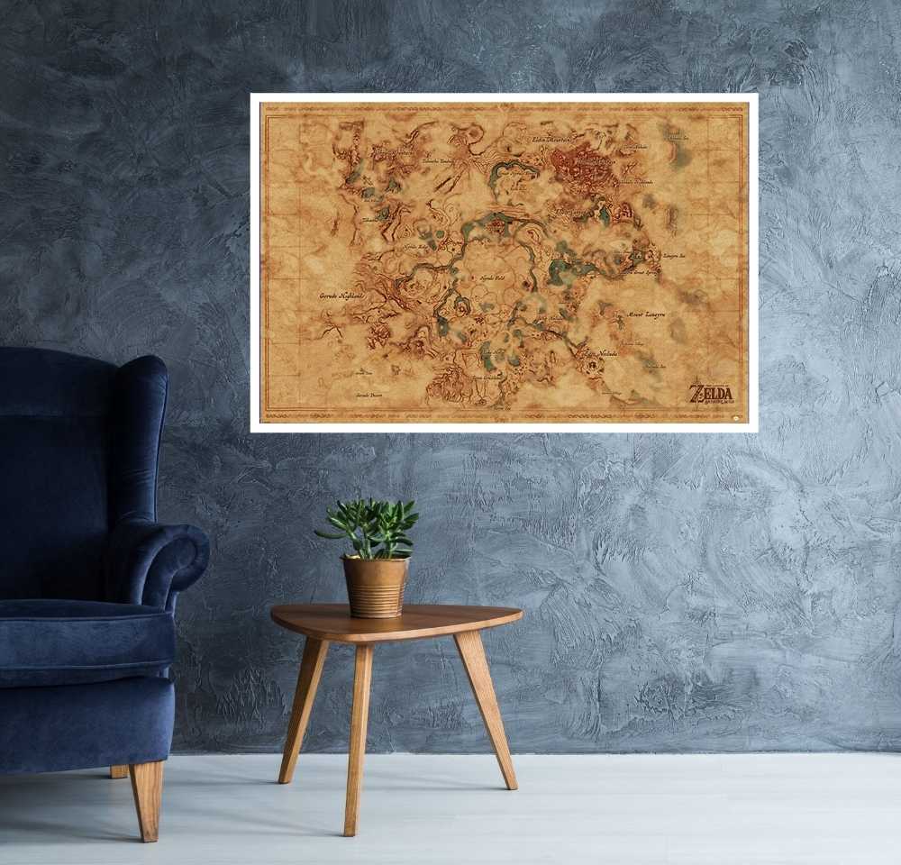 The Legend of Zelda - Map Poster Egoamo.co.za Posters