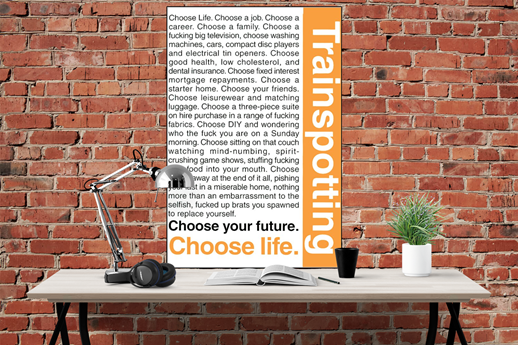 Trainspotting - Choose Life Poster - egoamo.co.za