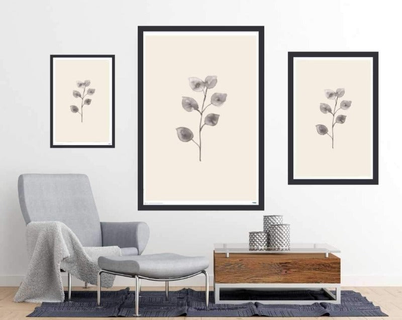Eucalyptus Twig - line art poster - Art Poster - egoamo.co.za