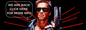 We are back - Terminator blog poster - egoamo.co.za