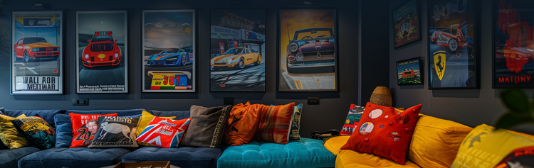 Framed Cars & Bikes Posters