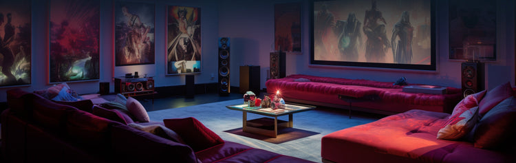 Movie Room with Framed Posters