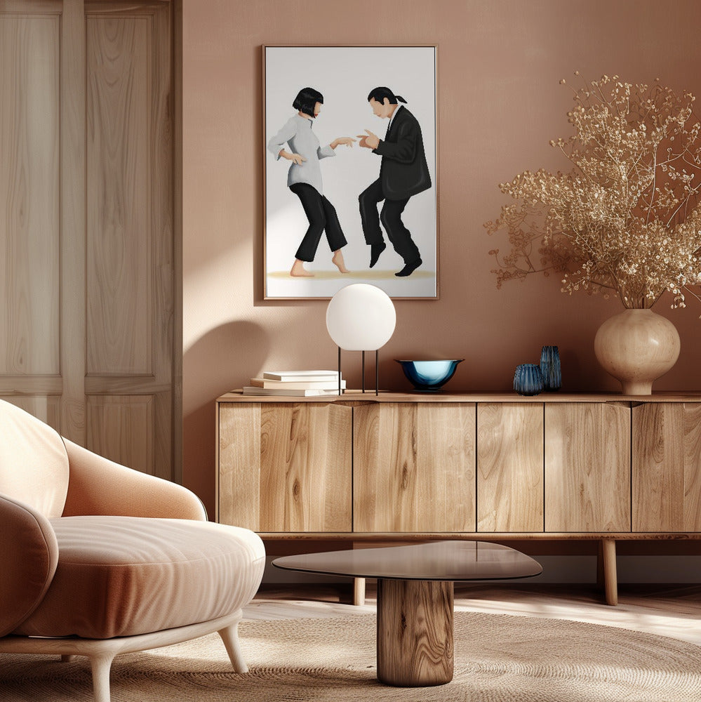 Pulp Fiction Alternative Movie Poster EgoAmo Room mockup 4