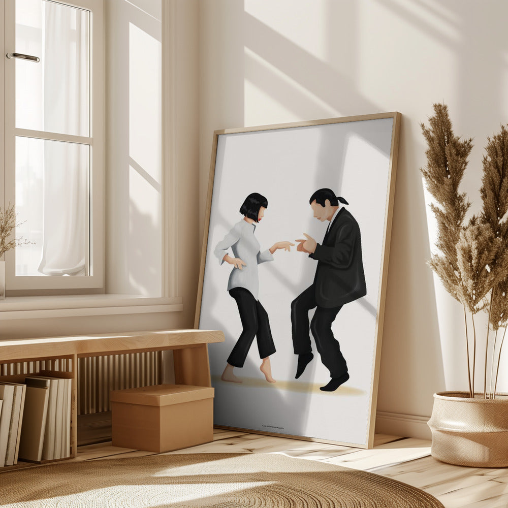 Pulp Fiction Alternative Movie Poster EgoAmo Room mockup 2