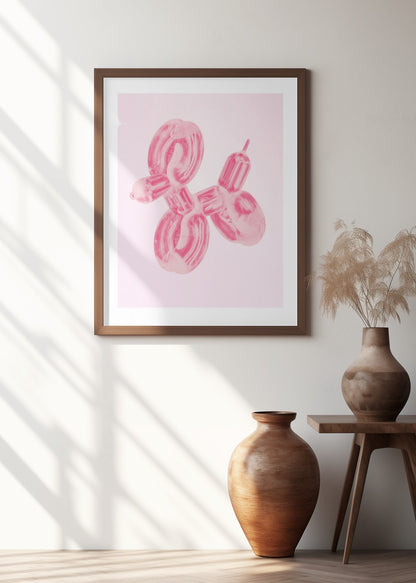 Balloon Dog - Abstract Art Poster