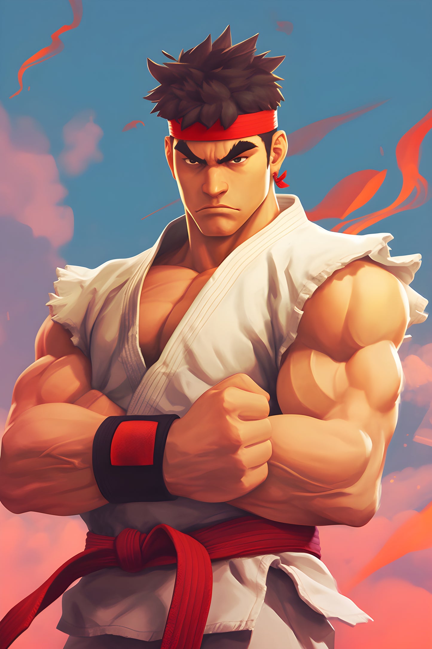 Street Fighter 2 Digital Art Gaming Poster