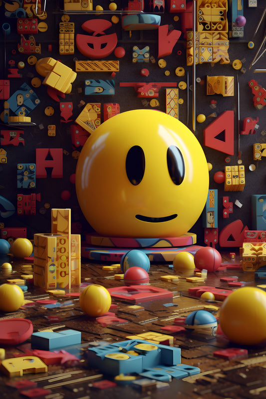 Pac-Man 1 Digital Art Gaming Poster