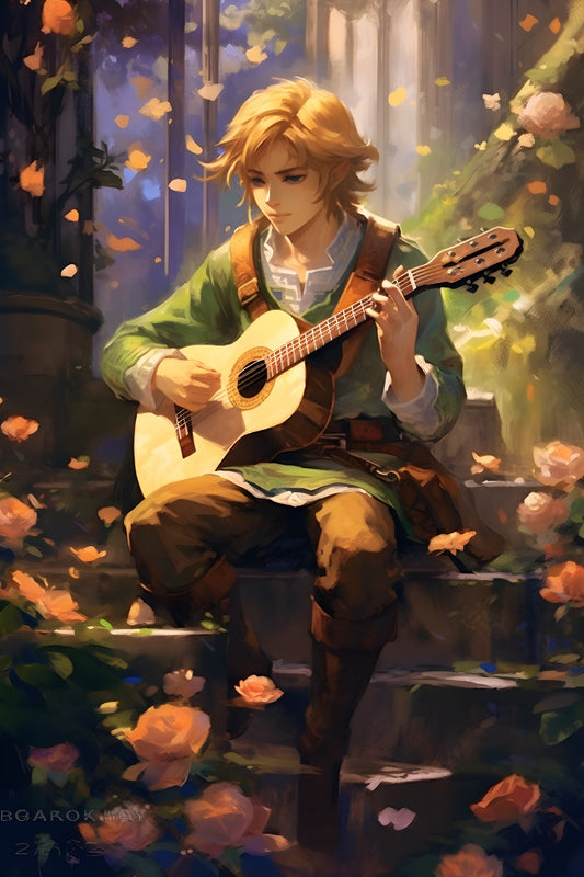 Legend of Zelda 1 Digital Art Gaming Poster
