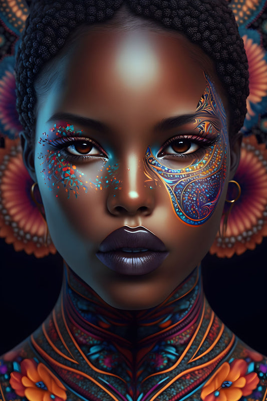 Afro Culture 8 Digital Art Poster