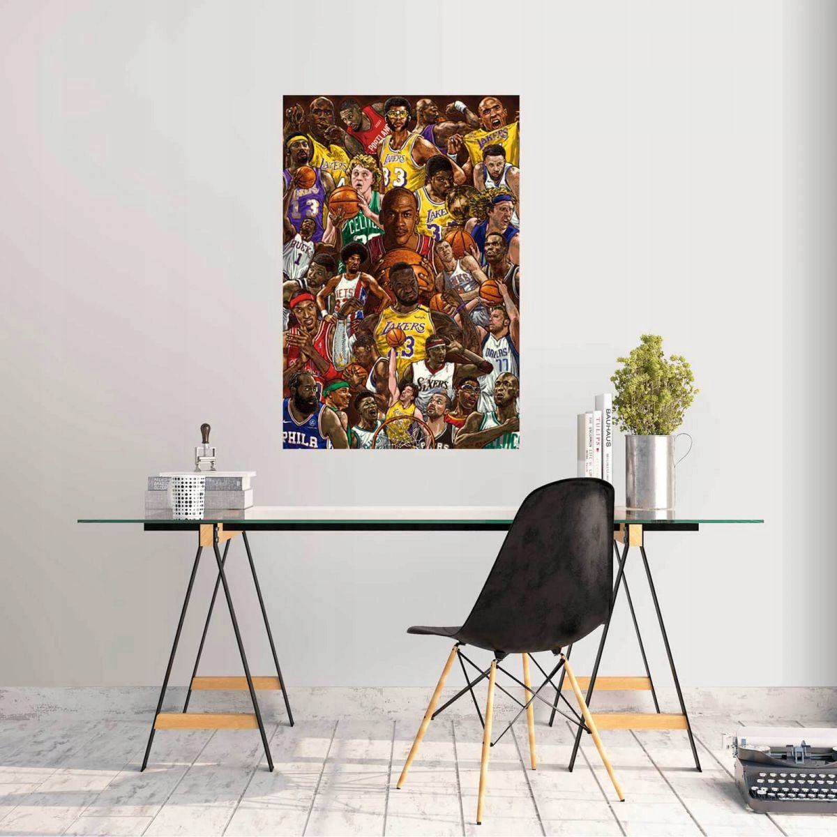 Basketball Superstars Poster