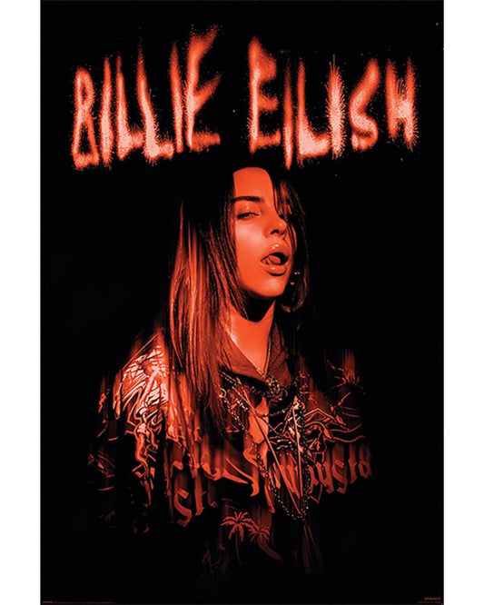 Billie Eilish Red Zone Poster
