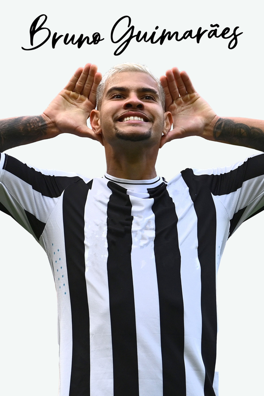 Bruno Guimarães - Newcastle 2 Digital Art Football Poster
